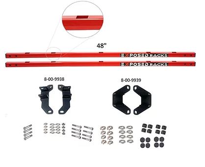 Ford Bronco Roof Rack - Exposed Racks - Red - 4-Door - Soft Top - `21-`27