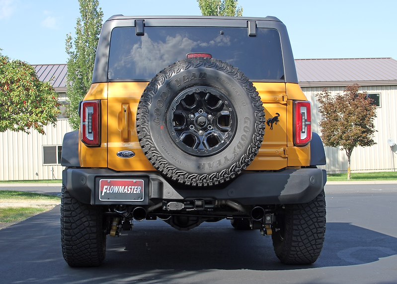 Ford Bronco Performance Exhaust - Cat Back - Dual Exit - Flowmaster - FX - Black Tip