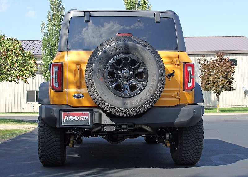 Ford Bronco Performance Exhaust - Axle Back - Dual Exit - Flowmaster - FX - Black Tip