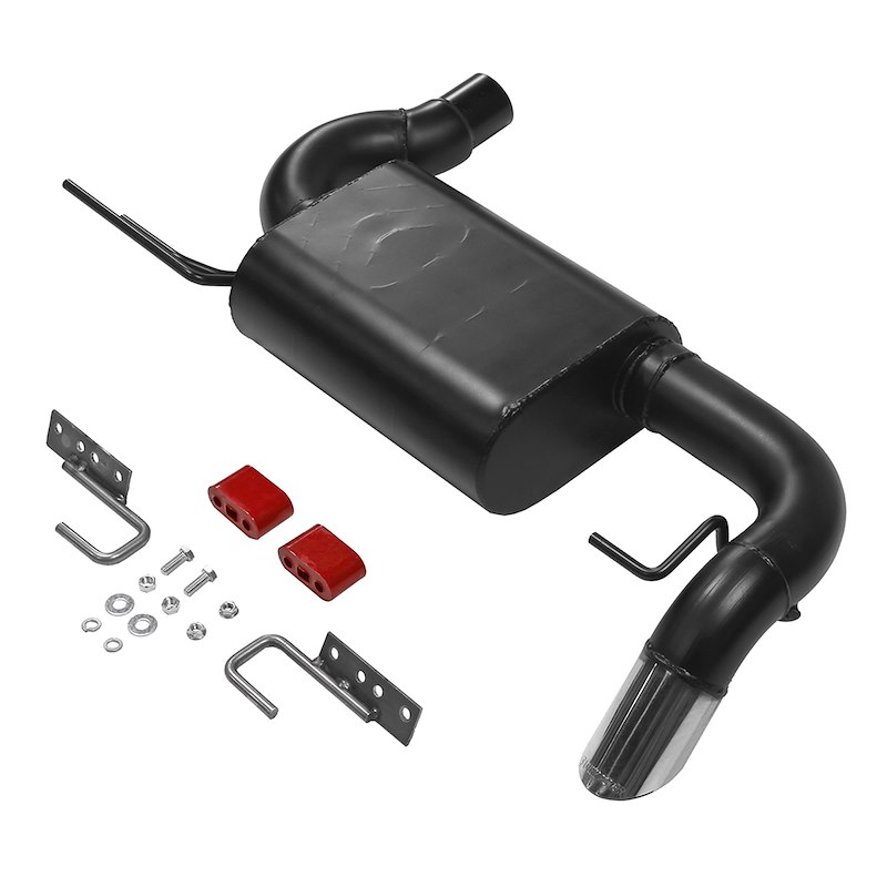 Ford Bronco Performance Exhaust - Cat Back - Axle Exit - Flowmaster - American Thunder - Black w/ Polished Tip