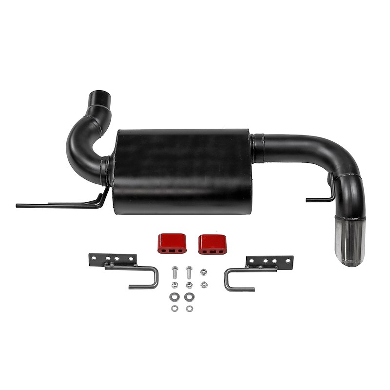 Ford Bronco Performance Exhaust - Cat Back - Axle Exit - Flowmaster - American Thunder - Black w/ Polished Tip