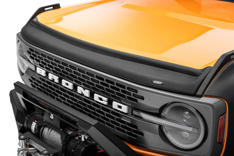 Ford Bronco Hood Deflector - Husky Liners - Aeroskin II - Matte Black - `21-`25