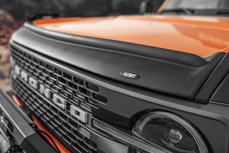 Ford Bronco Hood Deflector - Husky Liners - Aeroskin II - Matte Black - `21-`25