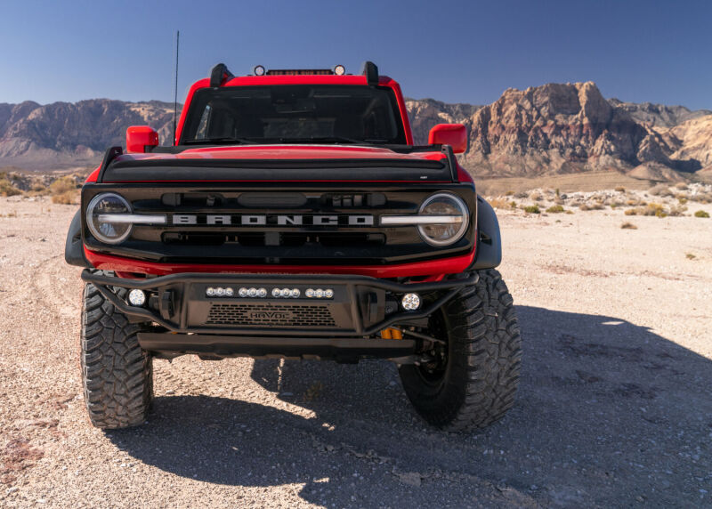 Ford Bronco Hood Deflector - Husky Liners - Aeroskin II - Matte Black - `21-`25
