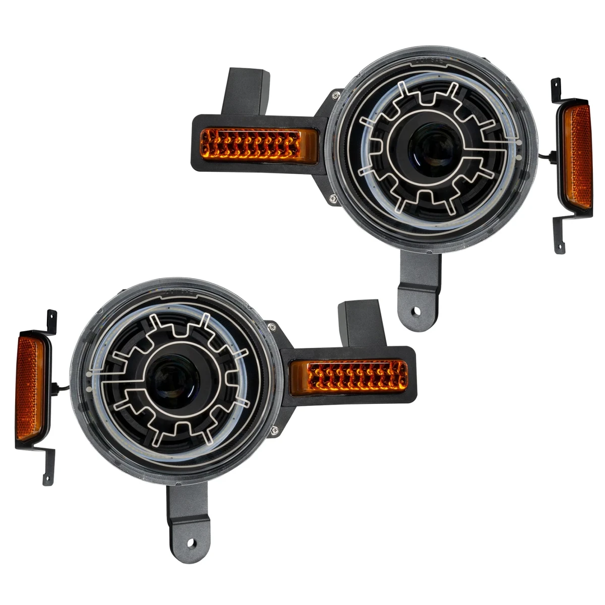 Ford Bronco Projector Headlights - ORACLE Lighting - Oculus Bi-LED with Heated Lenses - 2021