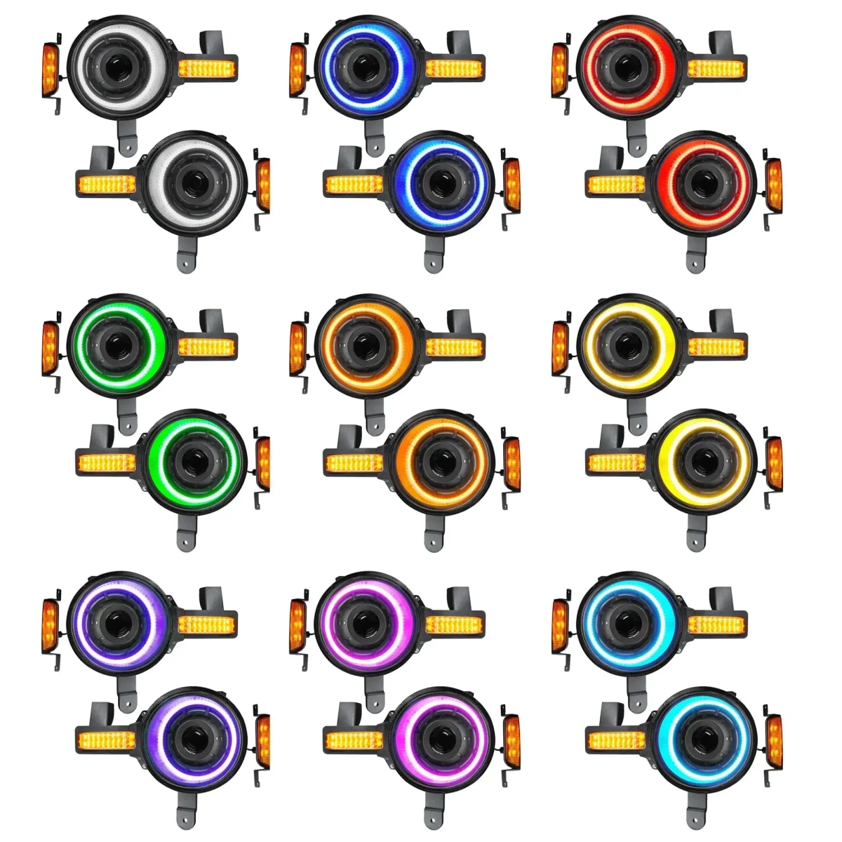 Ford Bronco LED Headlights - ORACLE Lighting - Oculus Bi-LED Projector, ColorSHIFT - 2021+