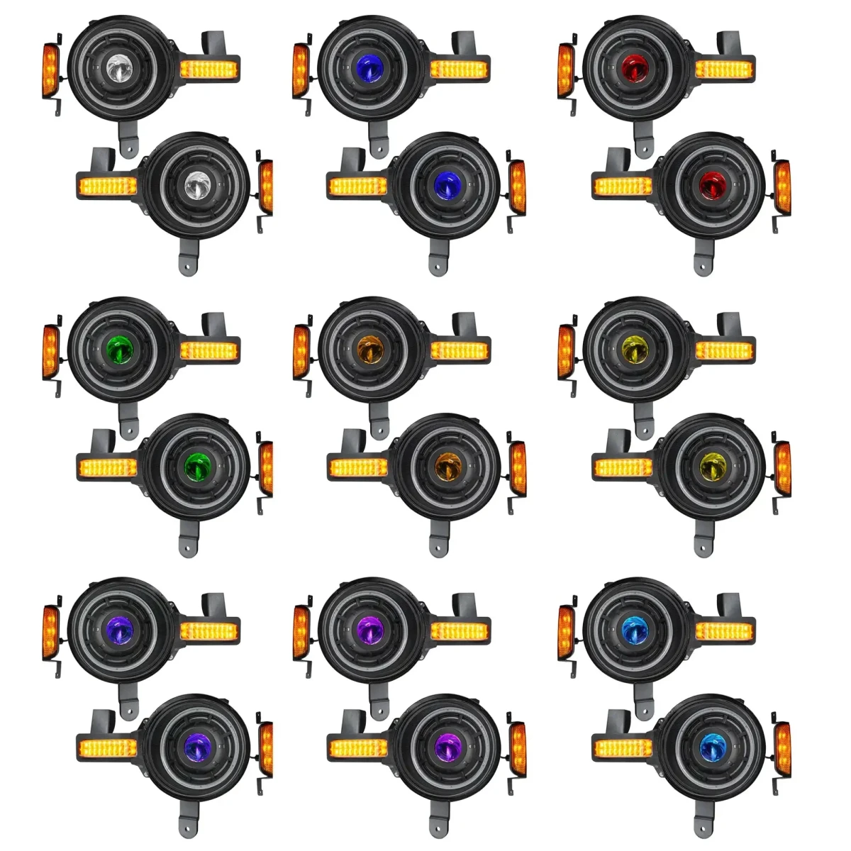 Ford Bronco LED Headlights - ORACLE Lighting - Oculus Bi-LED Projector, ColorSHIFT - 2021+