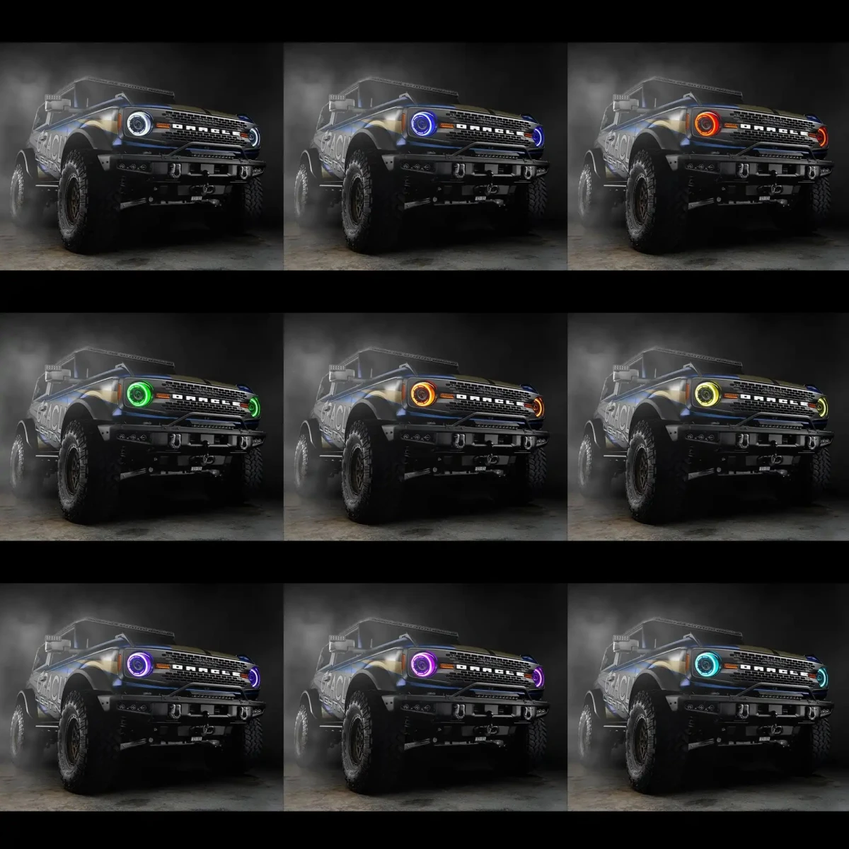 Ford Bronco LED Headlights - ORACLE Lighting - Oculus Bi-LED Projector, ColorSHIFT - 2021+