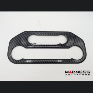 Ford Bronco Climate Control Panel Cover - Gloss Carbon Fiber Finish