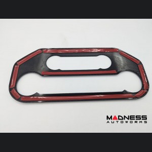 Ford Bronco Climate Control Panel Cover - Gloss Carbon Fiber Finish