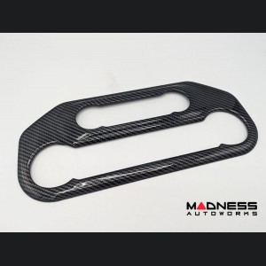 Ford Bronco Climate Control Panel Cover - Gloss Carbon Fiber Finish