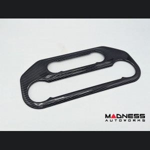 Ford Bronco Climate Control Panel Cover - Gloss Carbon Fiber Finish