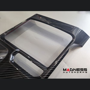 Ford Bronco Center Console Cover - Gloss Carbon Fiber Finish - Automatic Transmission