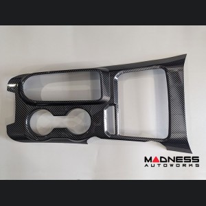 Ford Bronco Center Console Cover - Gloss Carbon Fiber Finish - Automatic Transmission