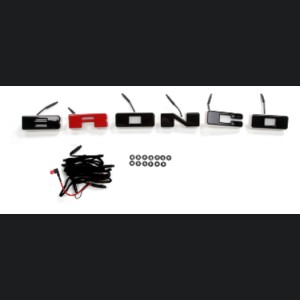Ford Bronco Front Grille Letters - LED BRONCO - Red R
