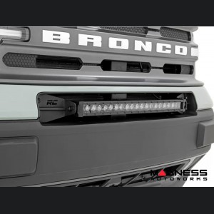 Ford Bronco Sport Front Bumper Light Bar Mount w/ 20" Single Row Chrome Series LED