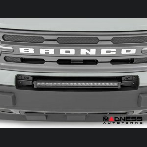 Ford Bronco Sport Front Bumper Light Bar Mount w/ 20" Single Row Black Series LED