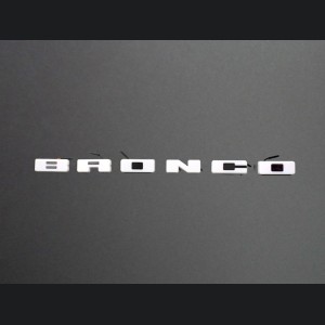 Ford Bronco Front Grille Letter Kit - B R O N C O - White - Illuminated