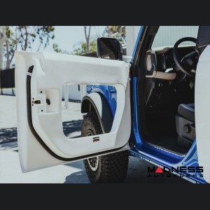 Ford Bronco Halo Doors - Anderson Composites - 4 Door - Fiberglass with Carbon Fiber Inserts - Front