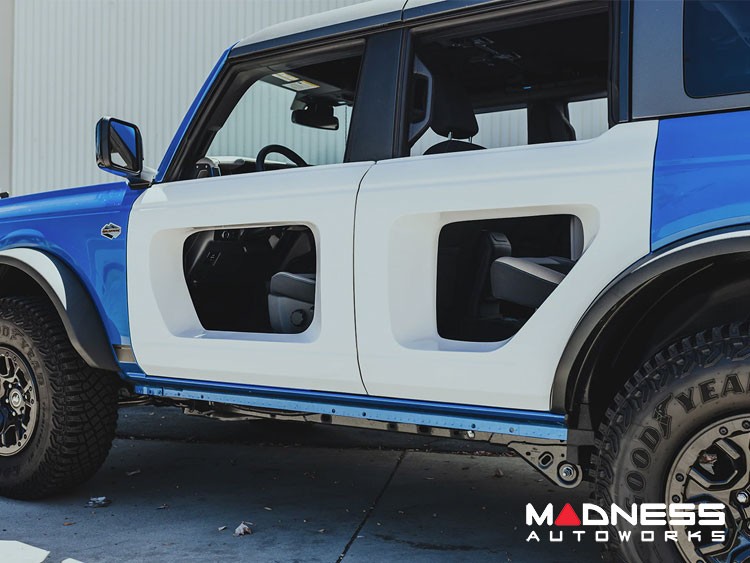 Ford Bronco Halo Doors - Anderson Composites - 4 Door - Fiberglass with Carbon Fiber Inserts - Rear
