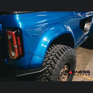 Ford Bronco Fenders - Full Replacement - Widebody - Fiberglass - Rear - 2 Door