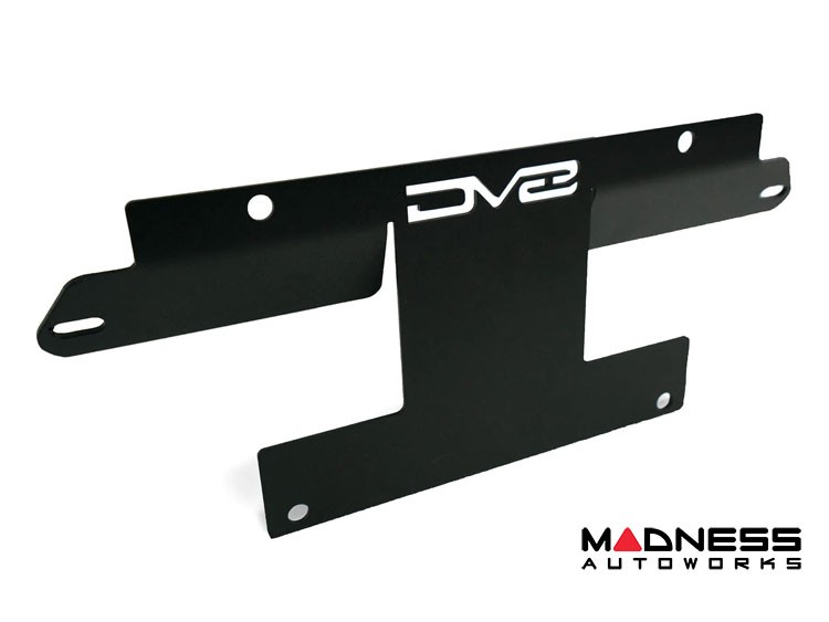 Ford Bronco Front License Plate Relocation Bracket - Factory Heavy Duty Bumper - DV8