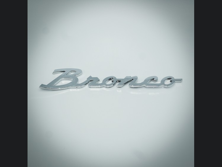 Ford Bronco Custom Emblems (2) - Bronco - Chrome Finish