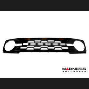 Ford Bronco Front Grille - Para Hex Style - IAG - I-Line - Gloss Black w/ Lights