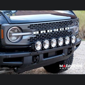 Ford Bronco Light Upgrade - Front Bumper Bar - Gravity LED Pro6 39" Light Bar - Modular Bumper