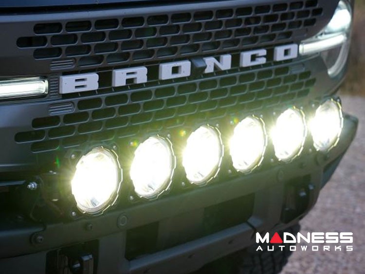 Ford Bronco Light Upgrade - Front Bumper Bar - Gravity LED Pro6 39" Light Bar