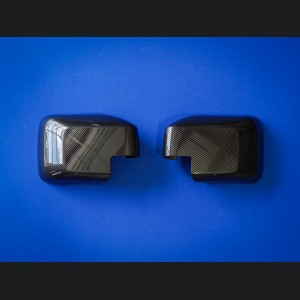 Ford Bronco Rear View Mirror Cover Set - Gloss Carbon Fiber Look