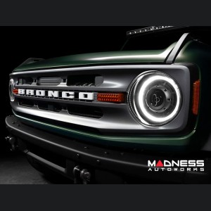 Ford Bronco Head Lights - Oculus Bi-LED Projector - Oracle - White