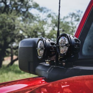 Ford Bronco A Pillar Light Kit - Rigid Industries - 360 Spot + 360 Drive 