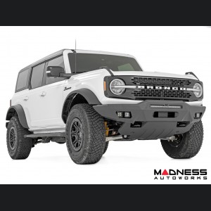 Ford Bronco Front Bumper - Full Width w/ 20" Black Series White DRL and White DRL Cubes
