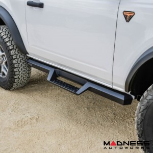 Ford Bronco Side Steps - 2 Door - HDX Drop Nerf Step Bars - Textured Black - Westin 