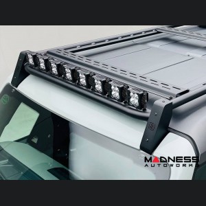 Ford Bronco Roof Rack - ZROADZ - 2 Door - Kit w/ Amber & White LED Pods & Rear Light Bar