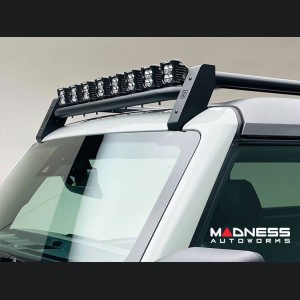 Ford Bronco Roof Rack - ZROADZ - 2 Door - Kit w/ Amber & White LED Pods & Rear Light Bar