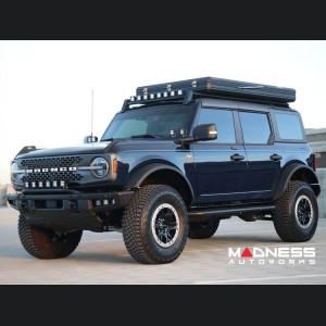 Ford Bronco Roof Rack - ZROADZ - 4 Door - Kit w/ Amber & White LED Pods & Rear Light Bar