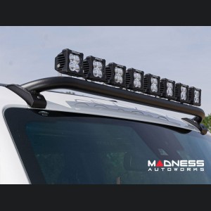 Ford Bronco Light Upgrade - Roof Rack Light Mount Bar - Tubular - 8x 3-Inch White Pod Lights
