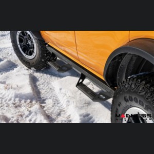 Ford Bronco Side Steps - 4 Door - Predator Pro Step System - Textured Black - N Fab 
