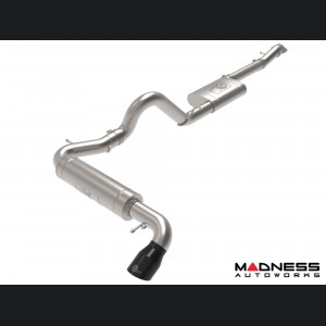 Ford Bronco Performance Exhaust System - Axle Back - Single Exit - AFE - 3" - Black Tips