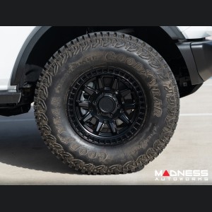Ford Bronco Custom Wheels (1) - Calico - Matte Black - 17 X 8.5 / 6 x 5.5 / 0 / 4.75" - Black Rhino 