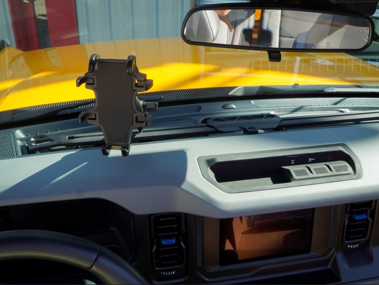 Ford Bronco Dash Mounting Rail System - Full Length w/ ball mount + phone holder 