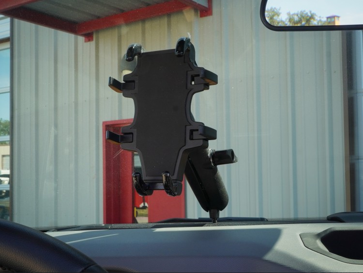 Ford Bronco Dash Mounting Rail System - Full Length w/ ball mount + phone holder 