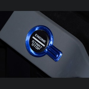 Ford Bronco Start/ Stop Button Trim - Anodized Blue