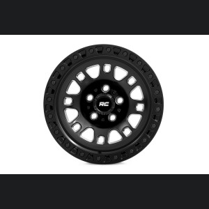 Custom Wheel 82 Series Wheel - One-Piece - Semi Gloss Black | 17x9 | 6x135 | -12mm - Rough Country