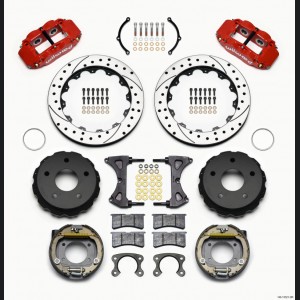 Ford Bronco Superlite Brake Kit - Drilled Red - Wilwood