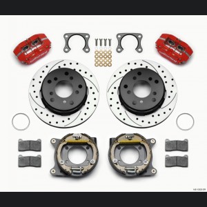 Ford Bronco Dynapro Brake Kit- 2.36in - Drilled Red - Wilwood