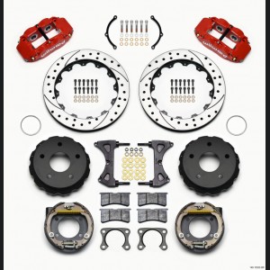 Ford Bronco Superlite Brake Kit - Drilled Red - Wilwood