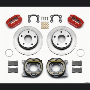 Ford Bronco Brake Upgrade Kit - Wilwood - Dynapro - Red